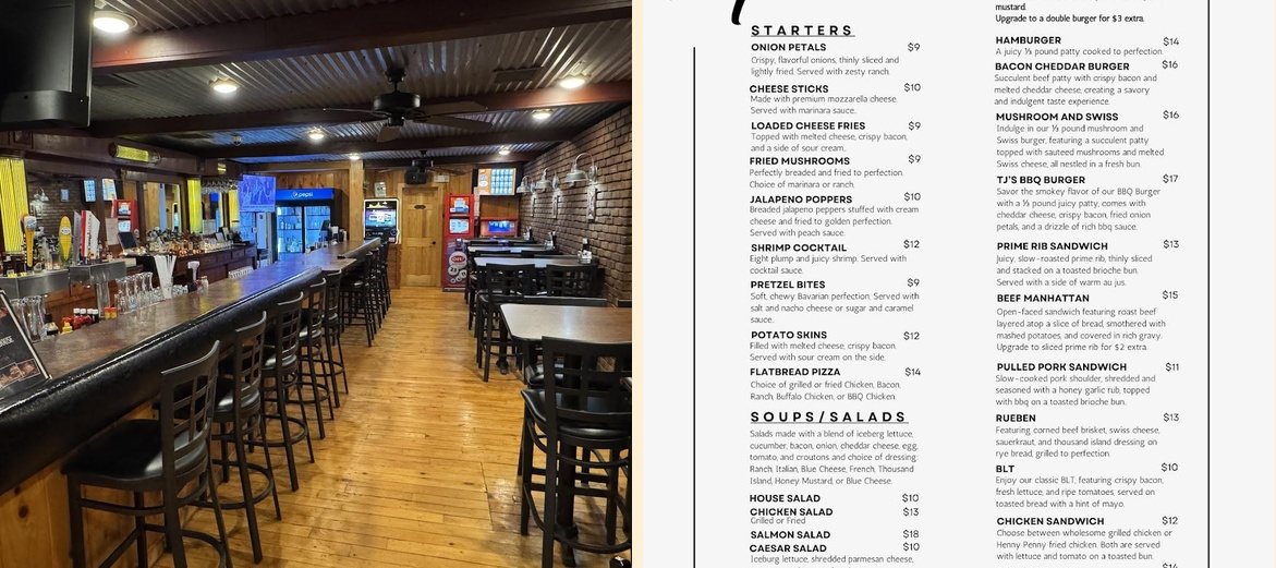 TJ's Steakhouse & Tavern New Paris